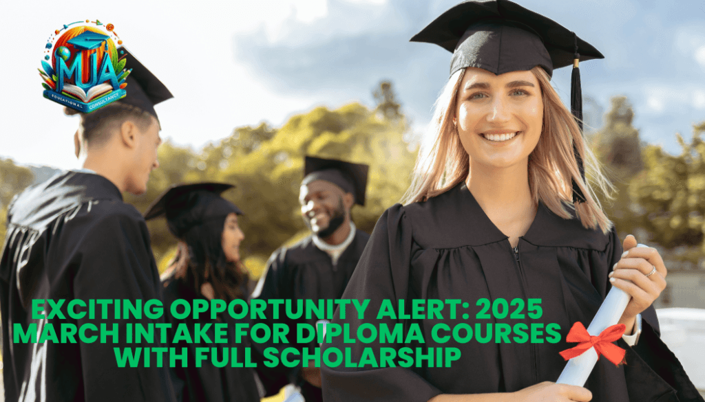 Exciting Opportunity Alert: 2025 March Intake for Diploma Courses with Full Scholarship